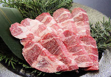 Beef tongue and kalbi