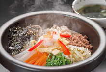 Stone grilled bibimbap