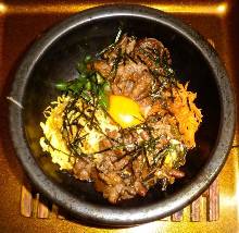 Stone grilled bibimbap