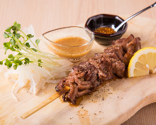 Beef tongue skewer