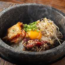 Stone grilled bibimbap