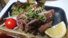Grilled beef tongue