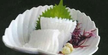 Squid sashimi