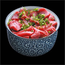 Soy sauce marinade fresh tuna rice bowl