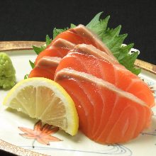 Salmon sashimi