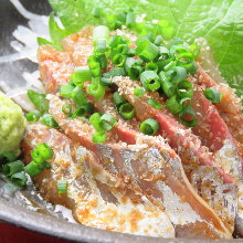 Sesame-flavored amberjack