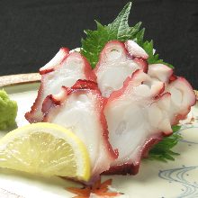 Octopus sashimi