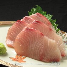 Japanese amberjack sashimi