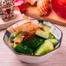 Smashed cucumber salad