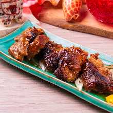 Seared spare ribs