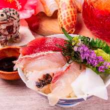 Seafood rice bowl