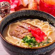 Okinawa soba noodles