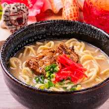 Okinawan noodles with sparerib