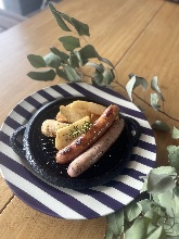 Wiener sausage and potato