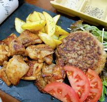 Hamburg steak set