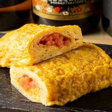 Omelet of spicy cod roe