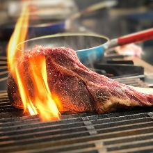 Beef tomahawk steak