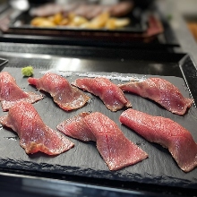 Beef nigiri sushi　