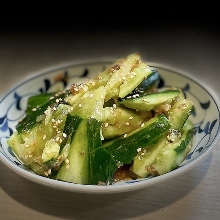 Smashed cucumber salad