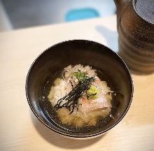 Tai chazuke (sea bream and rice with tea)