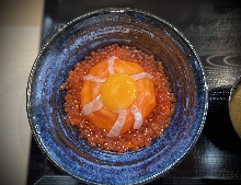 Salmon and Salmon Roe Bowl