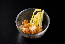 Okinawan rakkyo pickled in salt