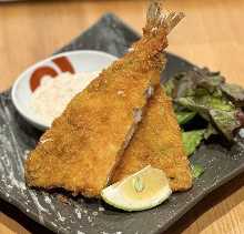 Deep-fried horse mackerel