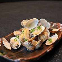 Manila clams steamed with sake