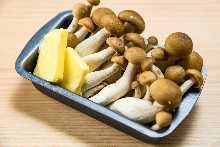 Grilled mushrooms with butter