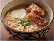 Okinawan noodles with sparerib