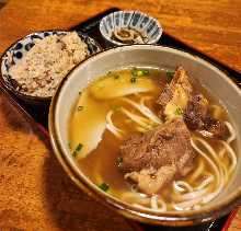 Okinawan noodles with sparerib