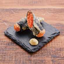 Mentaiko tempura