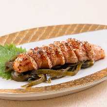 Roasted and aged Marinated cod roe