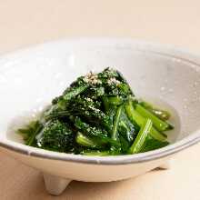 seasonal vegetables Ohitashi (boiled vegetables)