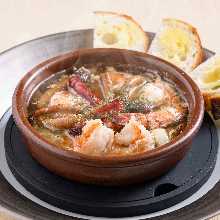 Shrimp and Hakata Sugitake Mushrooms Ajillo