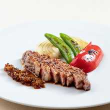 Hakata Wagyu beef loin steak