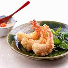 Handmade fried shrimp
