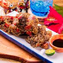 Mozuku seaweed tempura