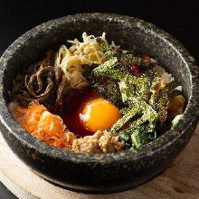 Stone grilled bibimbap Stone grilled bibimbap