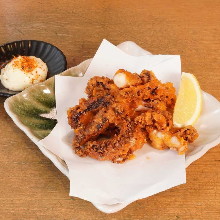 Fried squid legs