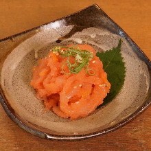 Yuzu Squid with spicy cod roe