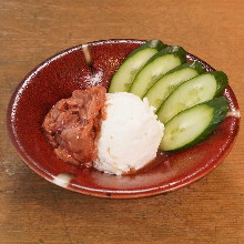 bonito Shuto (salted fish entrails) with cream cheese