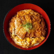 Thickly sliced Pork cutlet rice bowl