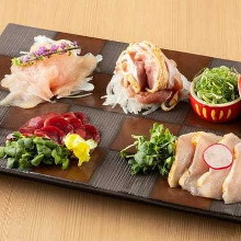 Assorted 3 pieces of chicken sashimi