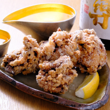 Fried chicken with salted rice