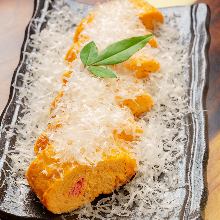 Japanese-style rolled omelet(Mentaiko)