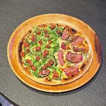 Pizza made with ingredients from Ishigaki Island