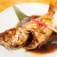 Simmered rosy seabass