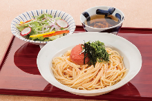 Spaghetti with mentaiko