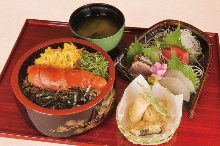 Seafood rice bowl